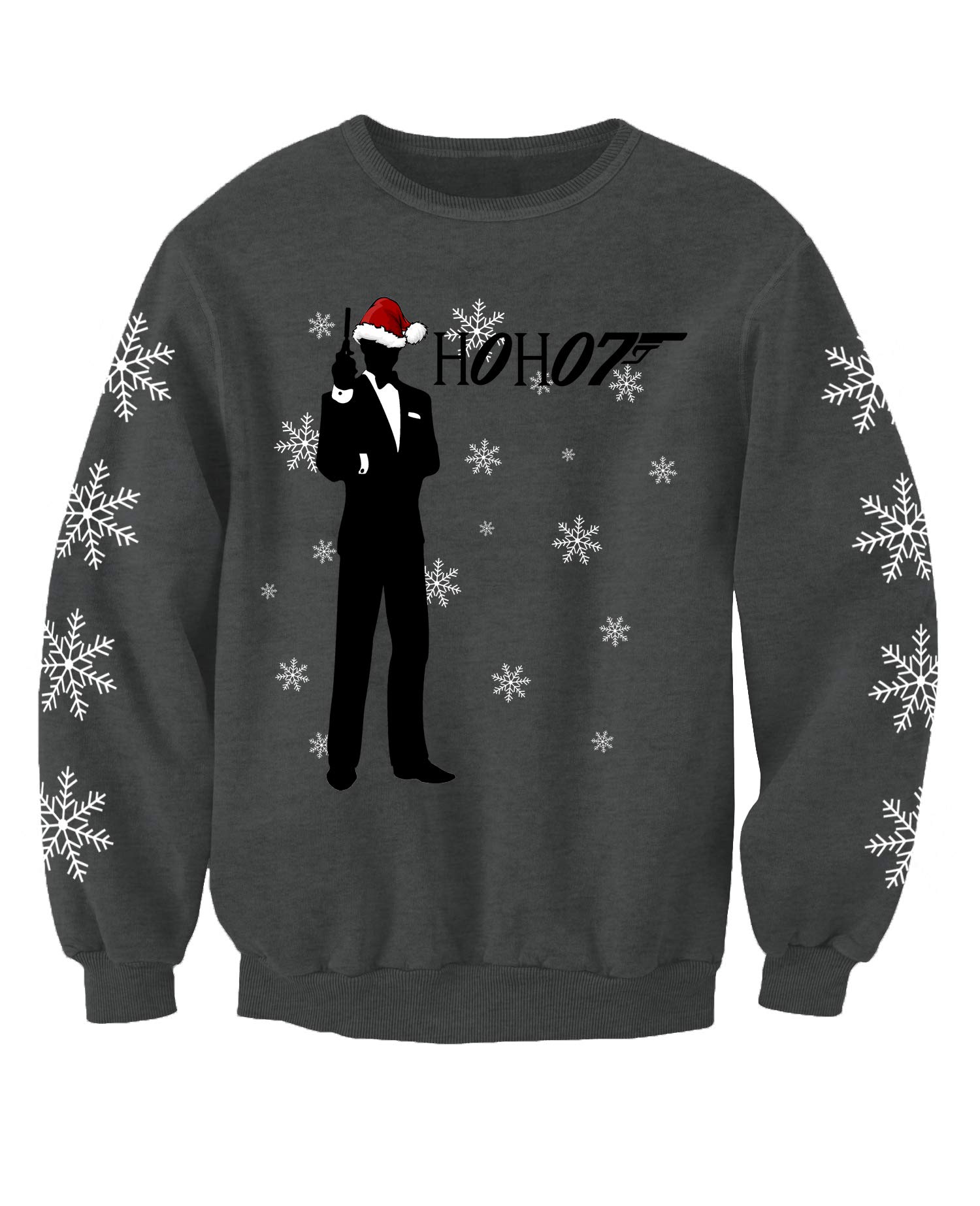 James Bond 007 Movie Inspired Novelty H0H07 Christmas Printed Sweatshirt Jumper