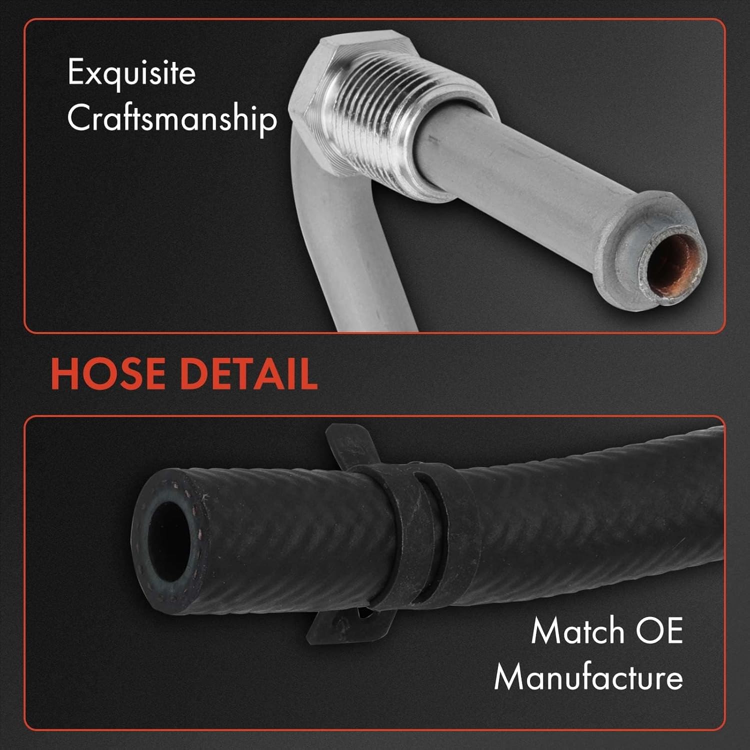 A-Premium Power Steering Return Hose Line Assembly Compatible with Hyundai Genesis Coupe 2010 2011 2012, 2.0L, From Gear