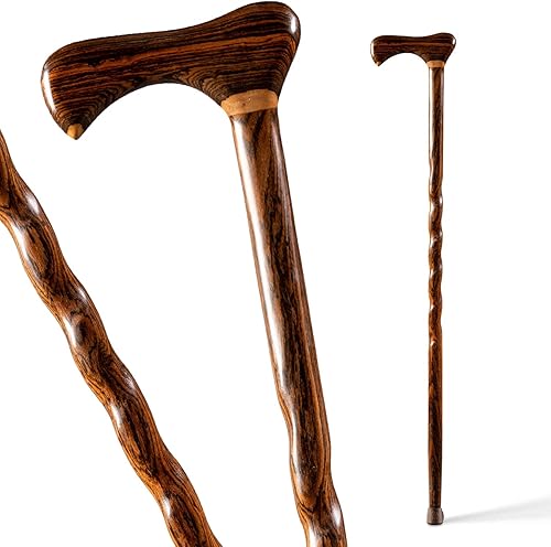 Brazos trenzado Bocote exótico madera Bastón, 502-3000-0164, 1, 1