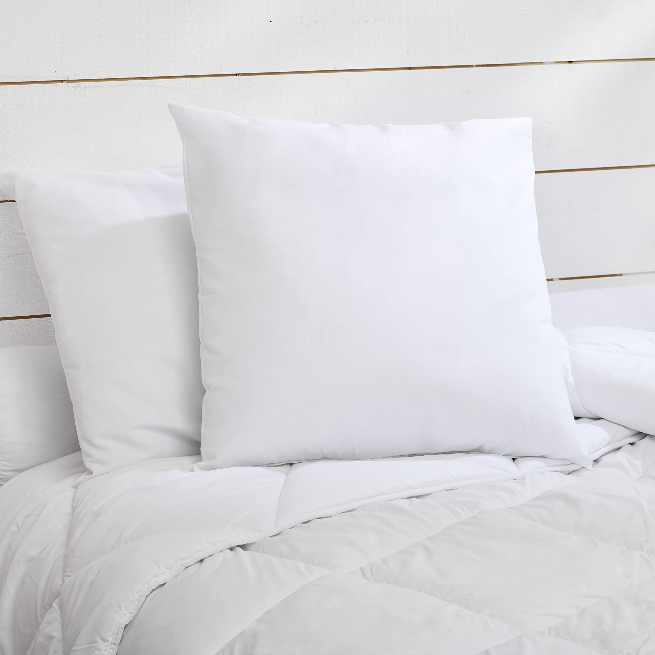 Bleu Câlin 2er-Set Rechteckige Kissen Anti-Milben, Anti-Bakterien, Flauschiger Komfor,t 60x60 cm, Hülle 100% Baumwolle, Sortiment Perfekte Hygiene