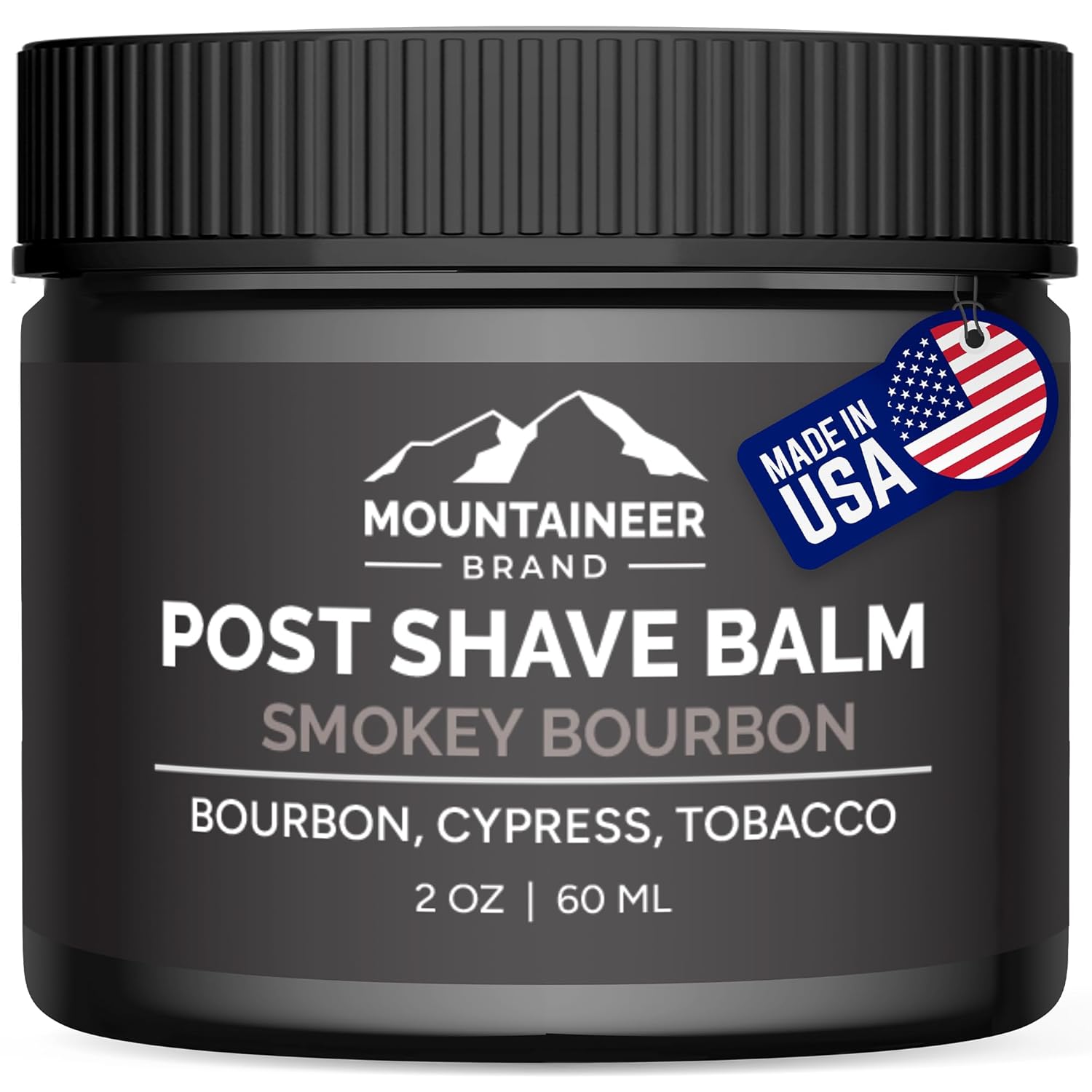 Mountaineer Brand Natural Post Shave Balm with Smokey Bourbon Scent | Soothes, Cools & Refreshes Sensitive Skin After Shaving | Aftershave For Men | Calms Irritation | Made in West Virginia | 2oz Mountaineer Brand Natural Post Shave Balm with Smokey Bourbon Scent | Soothes, Cools & Refreshes Sensitive Skin After Shaving | Aftershave For Men | Calms Irritation | Made in West Virginia | 2oz
