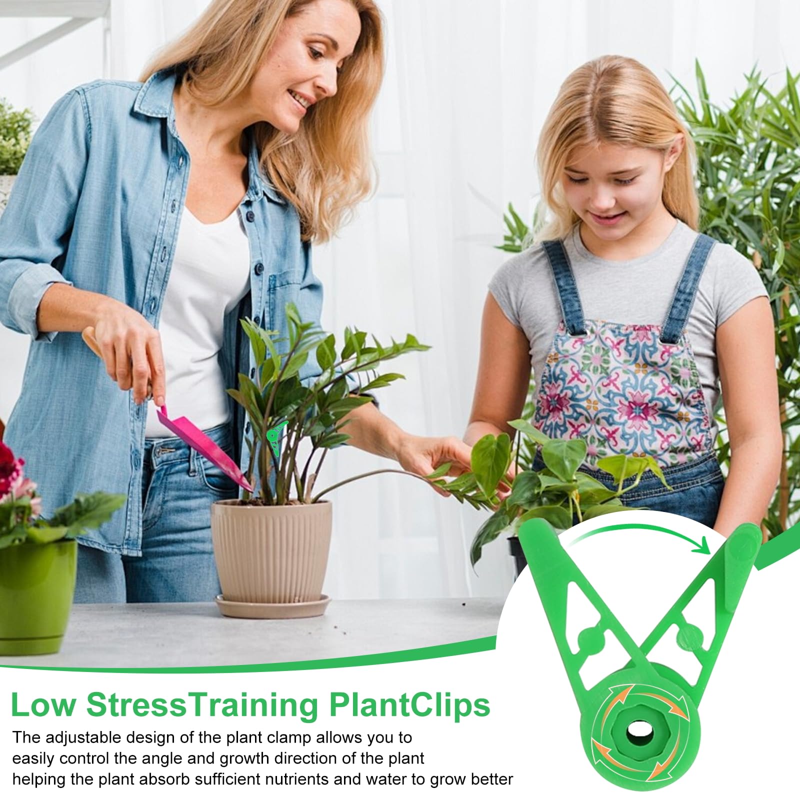 60 LST Clips Für Pflanzen - Wiederverwendbare Biegeclips Zum Sanften Training Von Tomaten & Kletterpflanzen