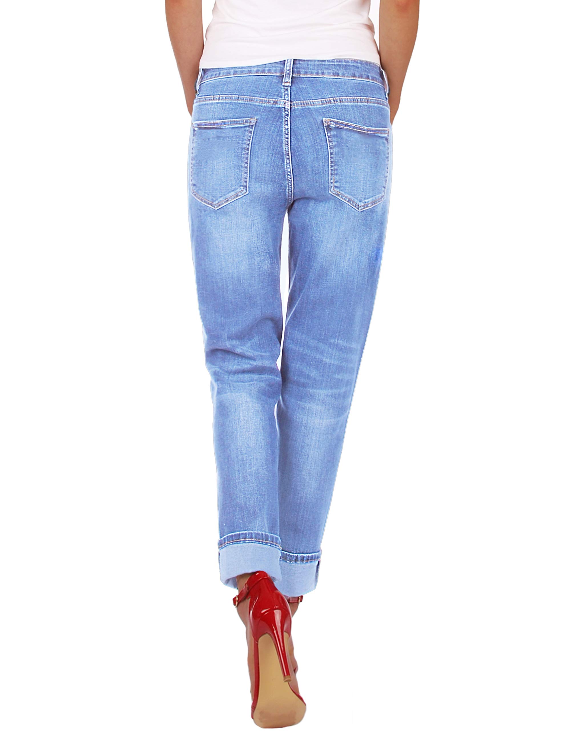 Fraternel Pantalon Jeans Femme Boyfriend