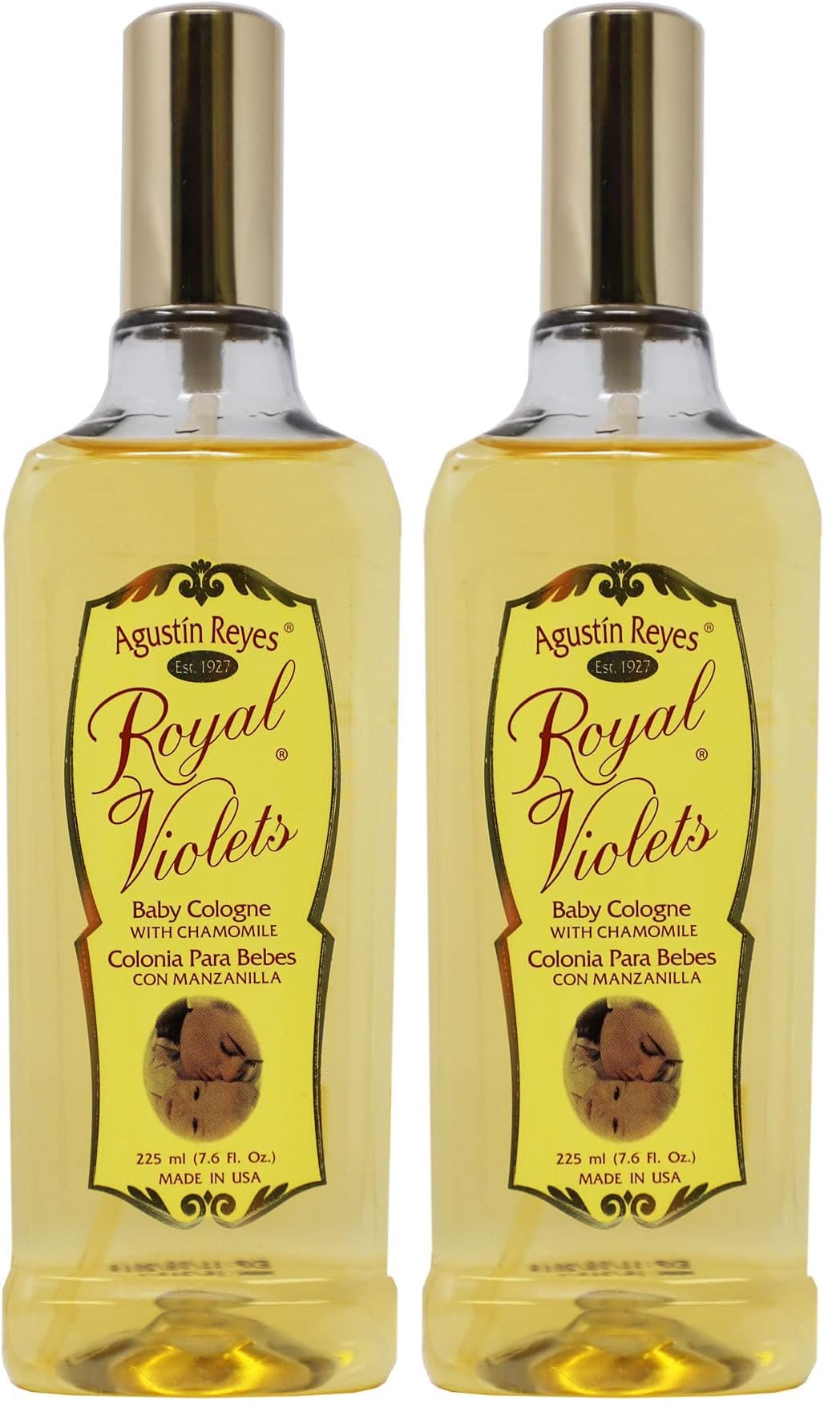 Baby Cologne, with Chamomile to Gently Refresh Your Baby, Delicate Scent, 7.6 Fl Oz, Spray Bottle. (Pack of 2)