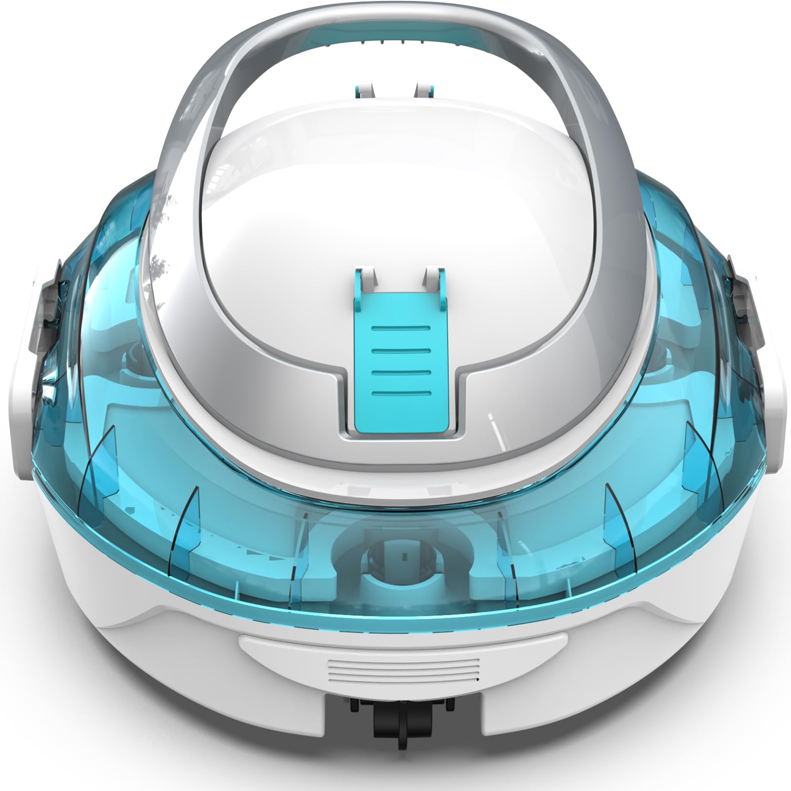 S2 Limpiafondos Piscina, Robot Inalámbrico, Doble Filtración y Doble Motor, 90min Autonomía, 2,5H Carga Rápida,Autoestacionamiento, para Piscinas de Fondo Plano hasta 80m²,BLU Perlato Bianco