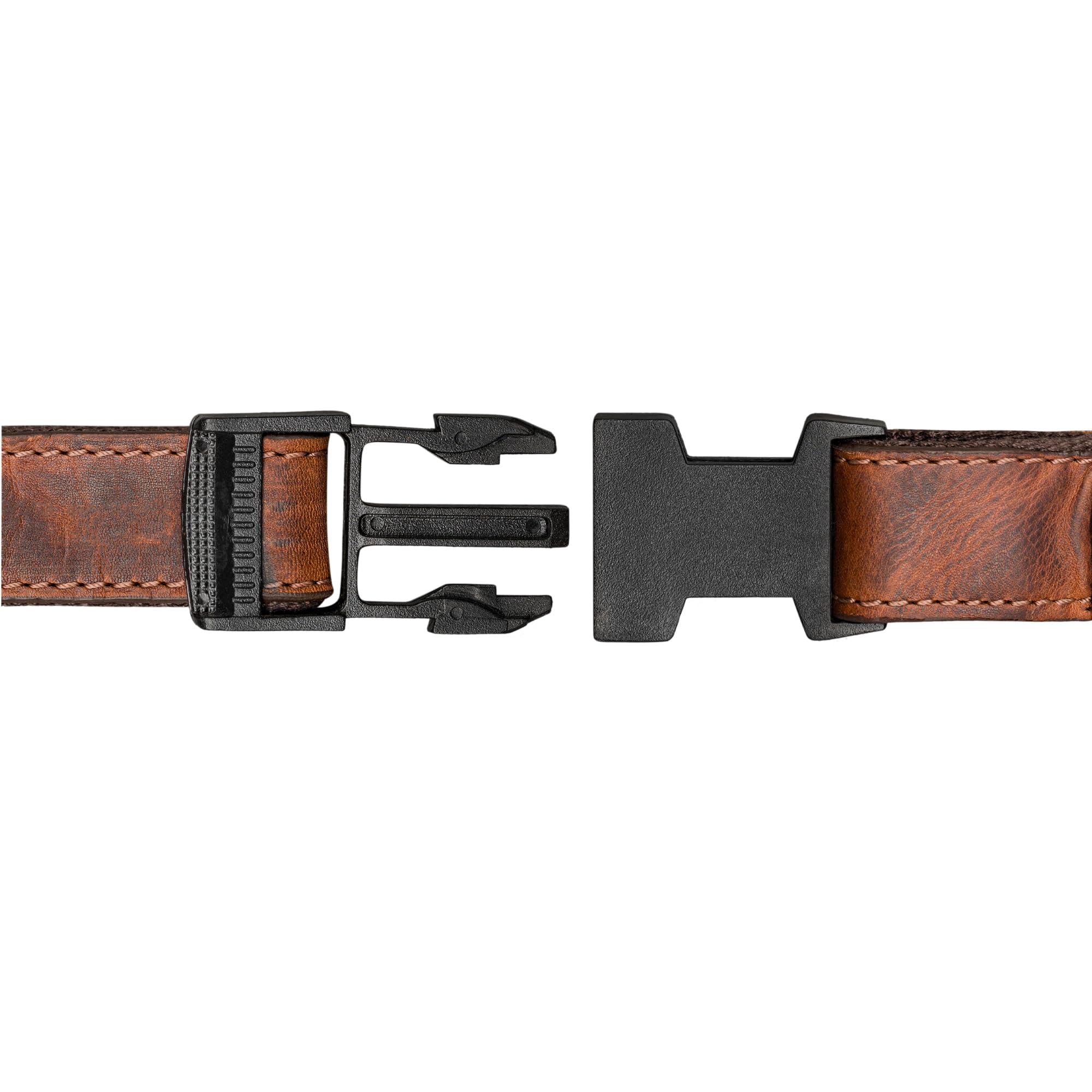 STILORD 'Raven' Cinturón Cuero Hombre Bolso Riñonera Mujer Grande - Bolso de Pecho Piel Auténtica - Bolsa Cadera con cinturón Ajustable Ideal para Festivales y Compras, Color:Prestige - marrón