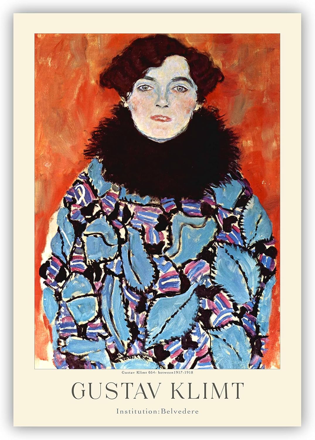 Waeta Rnvzx Canvas Wall Art Vintage Portrait Painting by Gustav Klimt Poster Prints 40x60cm