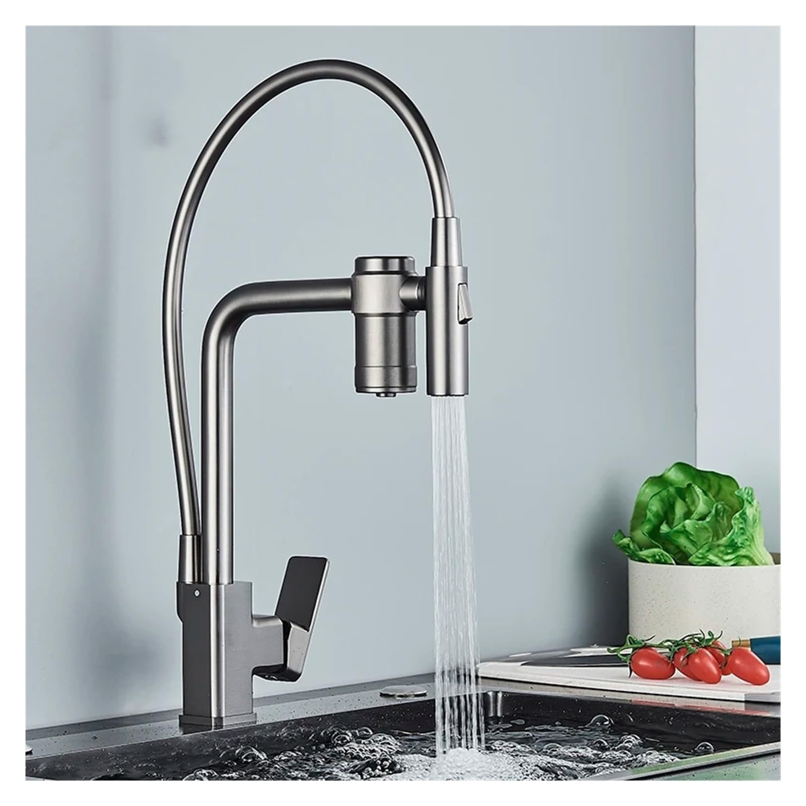 Robinet de lavabo de cuisine filtrée LWX fini le goût de chlore