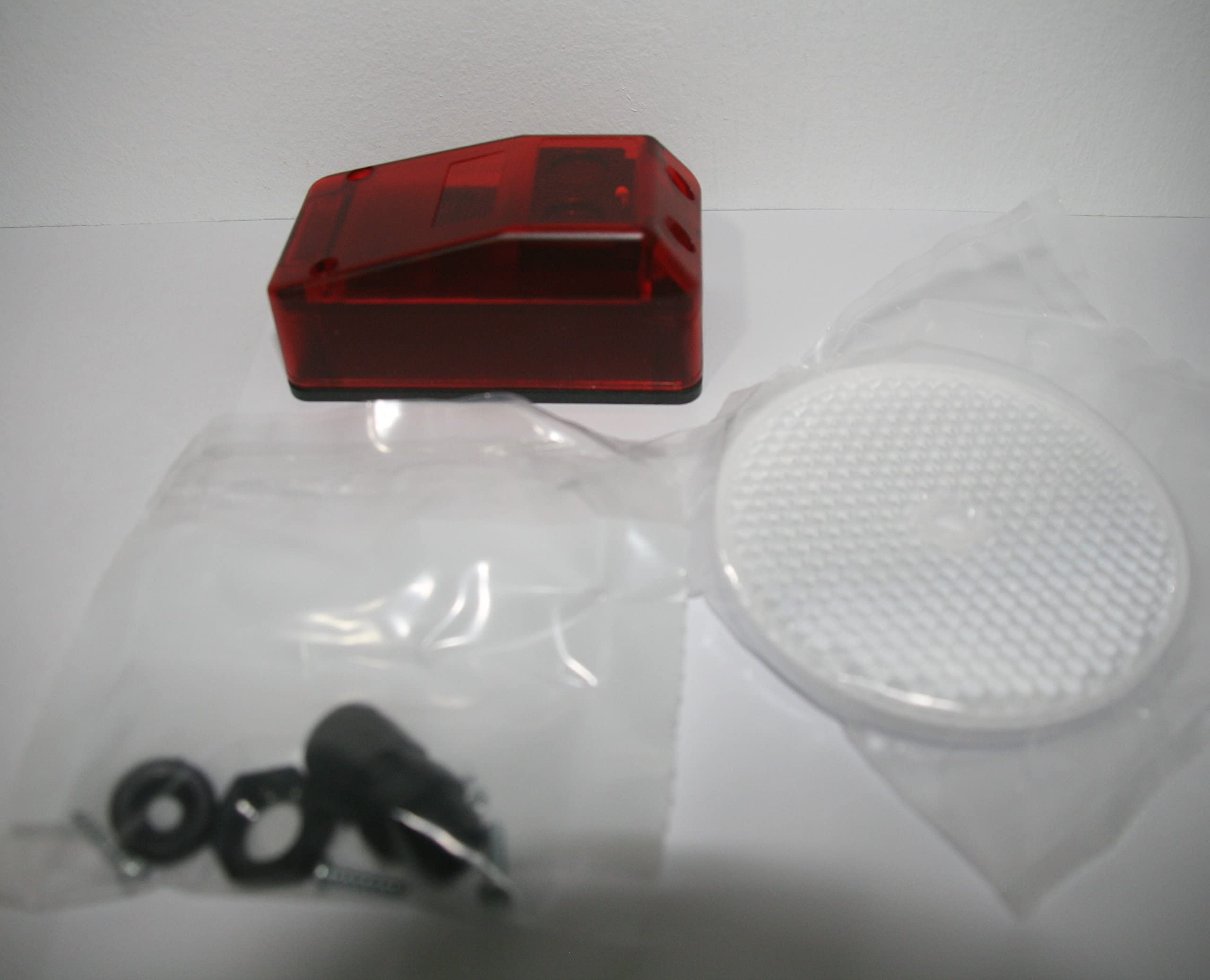 Fotocelula de reflexion con espejo RP 25 compatible con muchas marcas y modelos de motor o central de puerta automatica de garaje o parking y aplicaciones industriales, sensor de obstaculos