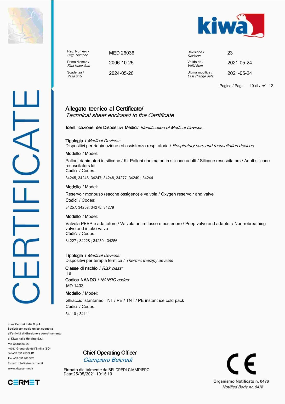 Gima 29947 Speculum Perno Sterile - medio Ø 26 mm