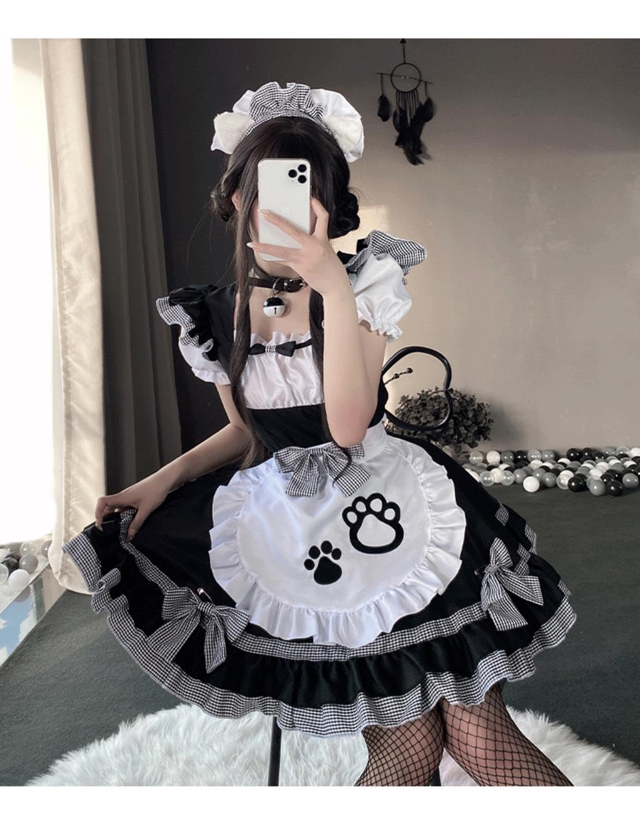 Amazon.co.jp: メイド服 大きいサイズ ハロウィン コスプレ衣装