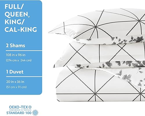 Miniatura 5 de Linen Market Funda de edredón individual para cama individual (gris)  Experimenta una comodidad similar a un hotel con una suavidad inigualable,