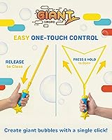 Vista 3 de Uncle Bubble Espada gigante de burbujas de 19 pulgadas con funda – Fórmula profesional brillante para burbujas de larga duración – Juguetes