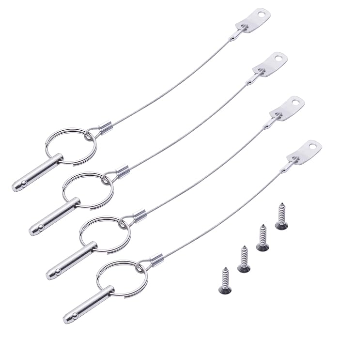 Buy SUNOOM Boat Quick Release Pins 1/4 Inch Diameter Bimini Top Ball