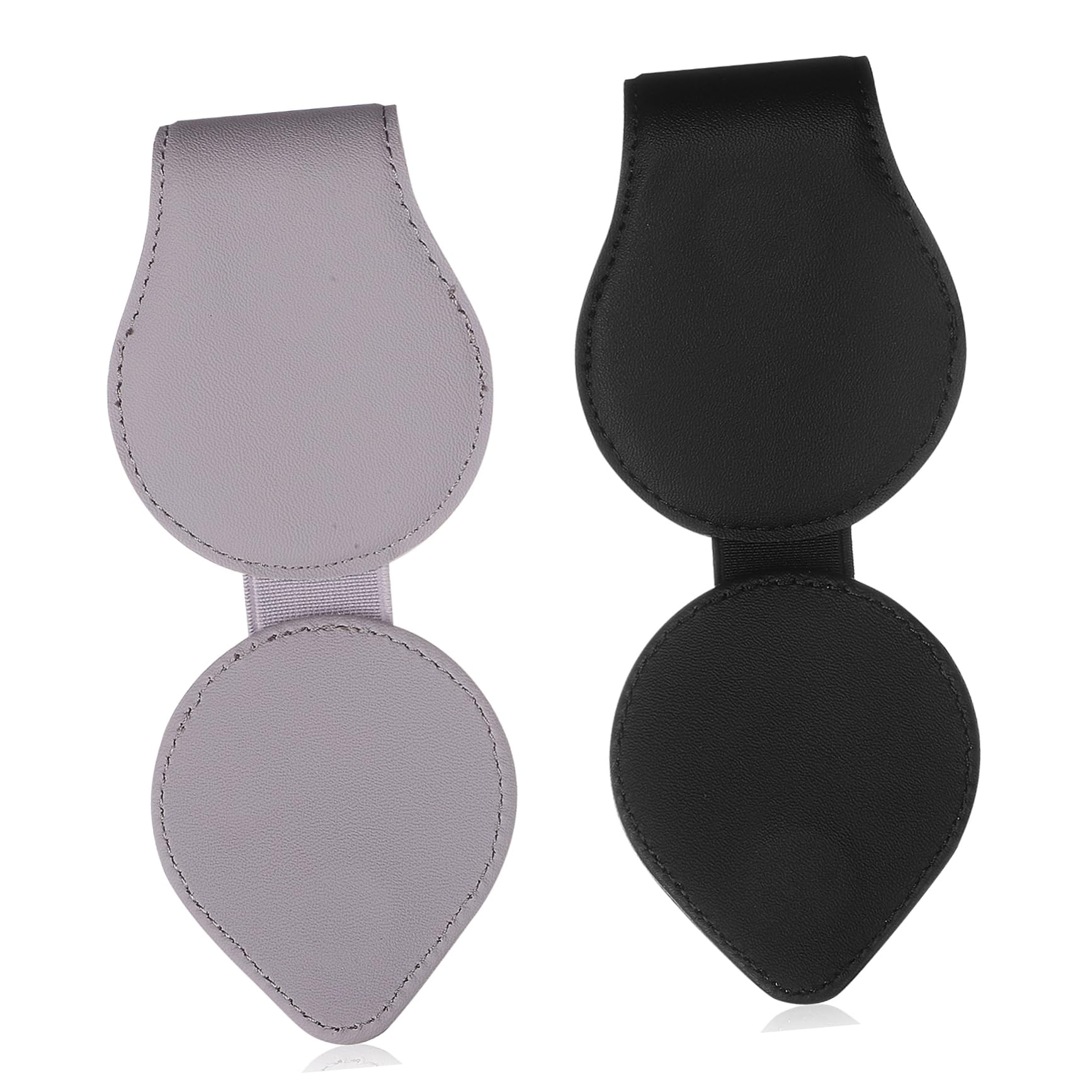 Gatuida 6stücke Magnetischer Brillenhalter Für Auto Pu Leder Sonnenbrillen Halterung Für Sonnenblende Für Brillen Visitenkarten Und Tickets