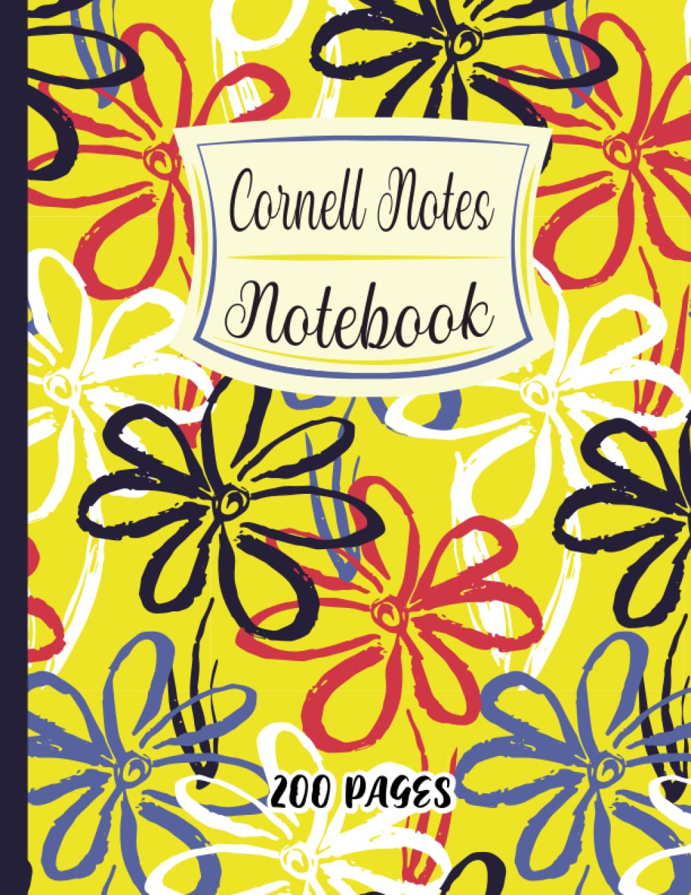 Cornell Notes Notebook: Cute Flowers, Floral Cornell Notes, Cornell method, or even Cornell system notes taking provides a systematic format and ... for School College University Students