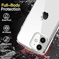 Vista 4 de Yaxa Basics Funda protectora a prueba de golpes para iPhone 12 mini, transparente