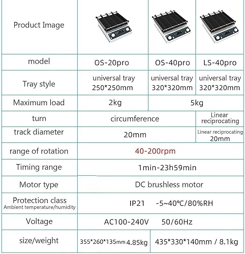 Miniatura 3 de Coctelera digital orbital,Batidora orbital digital de laboratorio,Mezclador oscilador horizontal digital del oscilación,Velocidad y tiempo de