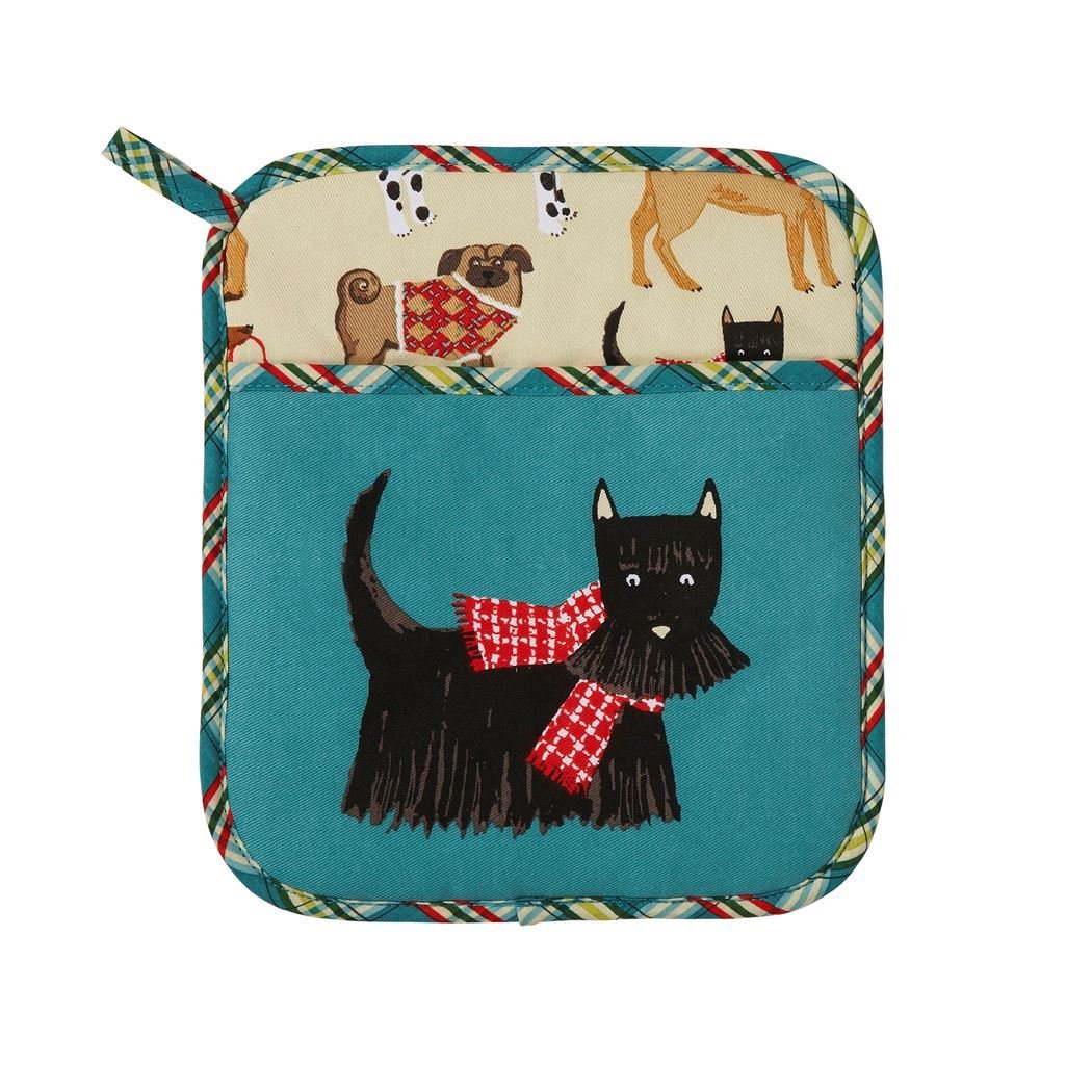 Ulster Weavers Teal Hound Dog Pot Mitt