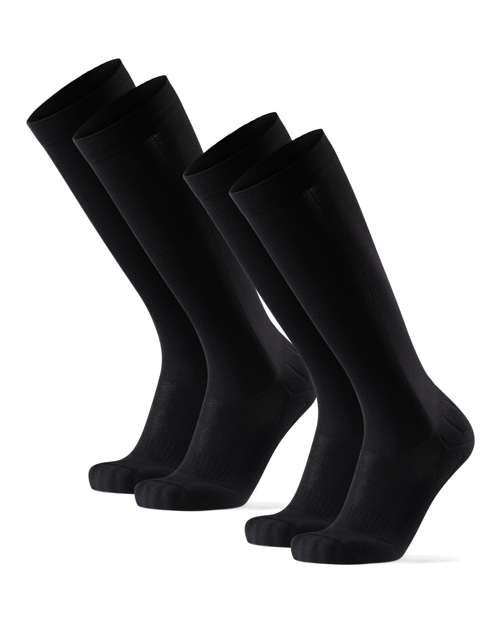 DANISH ENDURANCE 1 & 2 Pack Compression Socks 21-26 mmHg for Men & Women – Graduated Support for Running, Travel, & Recovery