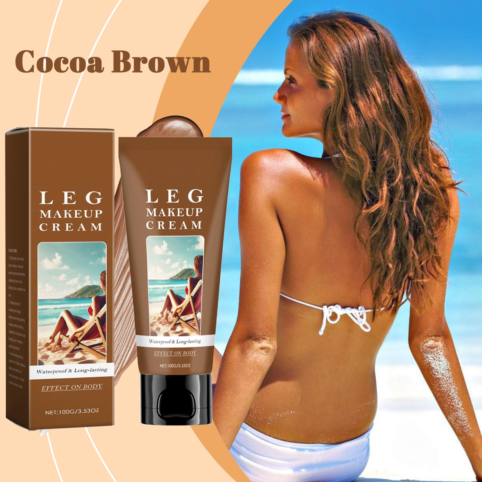 Leg Makeup Waterproof Long-Lasting Full Coverage Concealer Cream - Image 2
