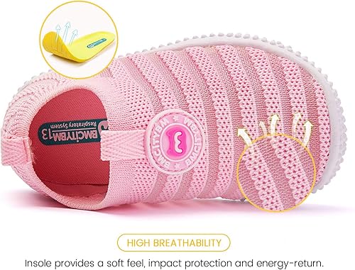 Vista 4 de Tenis antideslizantes para los primeros pasos, bebés, niños y niñas de 6, 9, 12, 18 y 24 meses