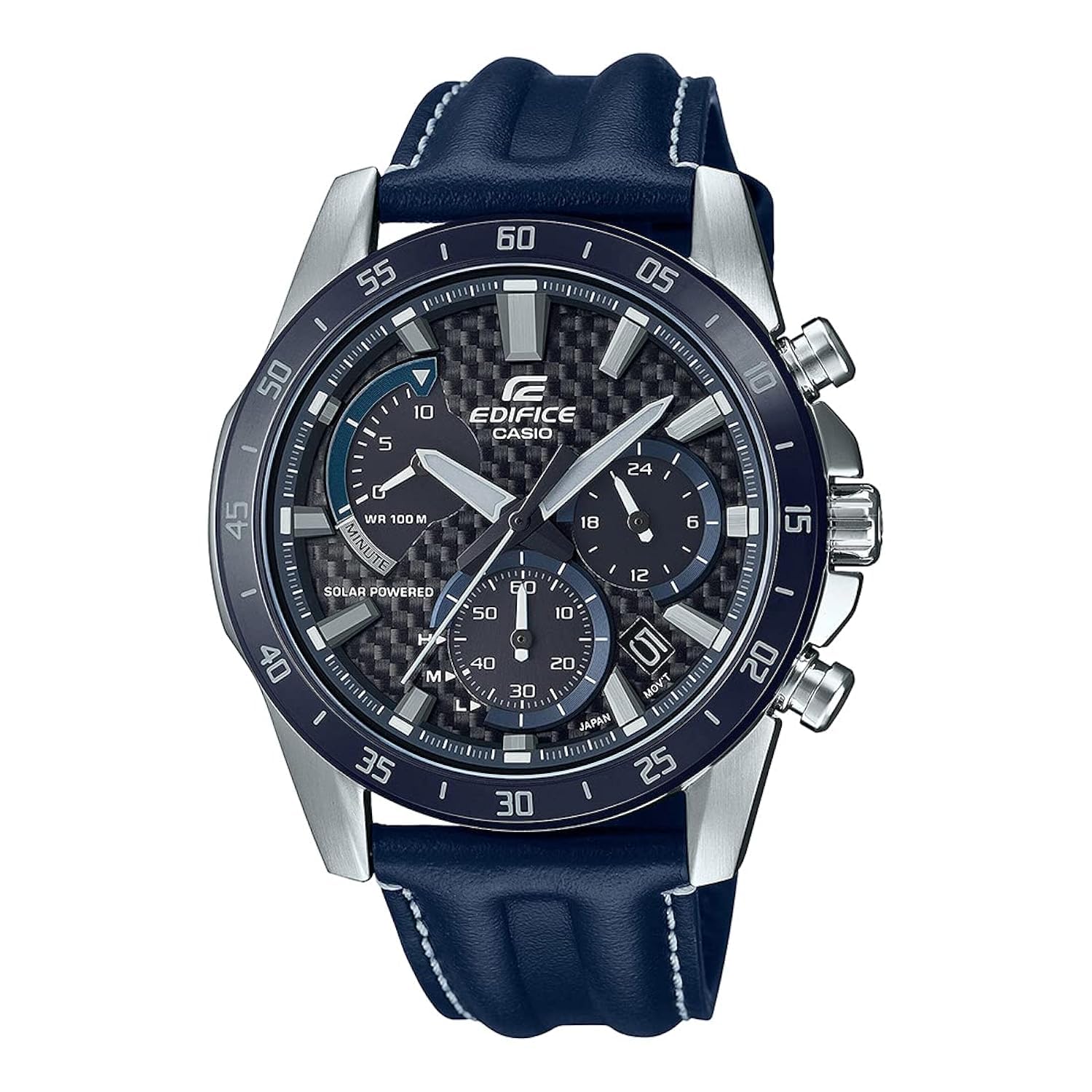 Casio Edifice Solar Chronograph Analog Black Dial Men's Watch - EQS-930BL-2AVUDF (EX535)