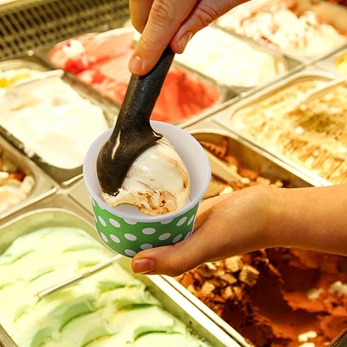 Miniatura 5 de Zeyune 500 tazas de helado desechables multicolor de papel para aperitivos, postres para bodas, suministros de fiesta de cumpleaños