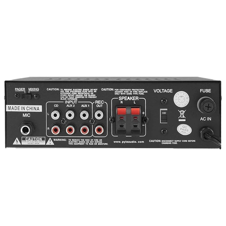 Amazon.co.jp: Pyle ステレオパワーアンプ 2x120W 並行輸入品