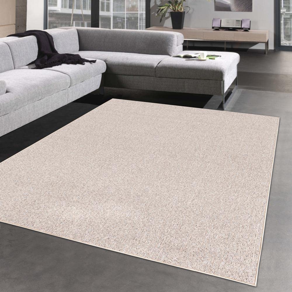 Tapis tissé à plat pour sublimer l'entrée de votre maison beige