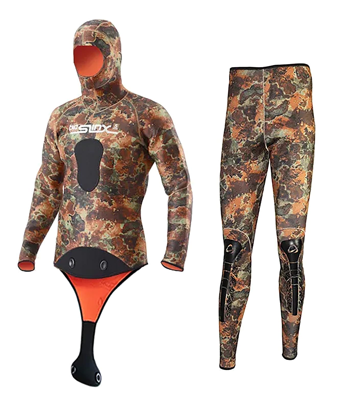 Traje De Buceo De Neopreno De 5 Mm para Hombres Chaquetas De Camuflaje Pantalones Traje De Kitesurf Snorkel Pesca Submarina Ropa De Abrigo