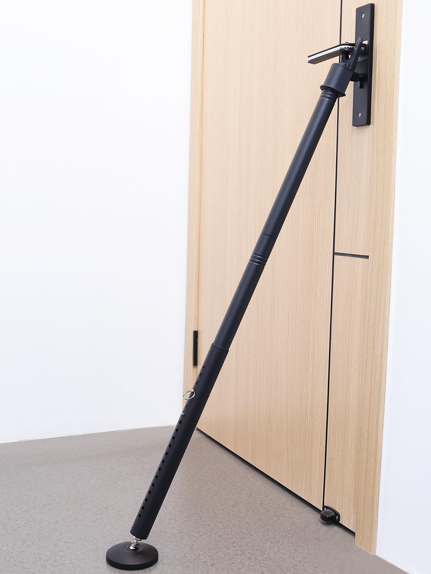 Topes de puerta barra de seguridad – Cerradura ajustable para ventanas/puerta corredera, bloqueo de puerta resistente mejorado para apartamento, viajes, hotel, hogar, oficina, dormitorio