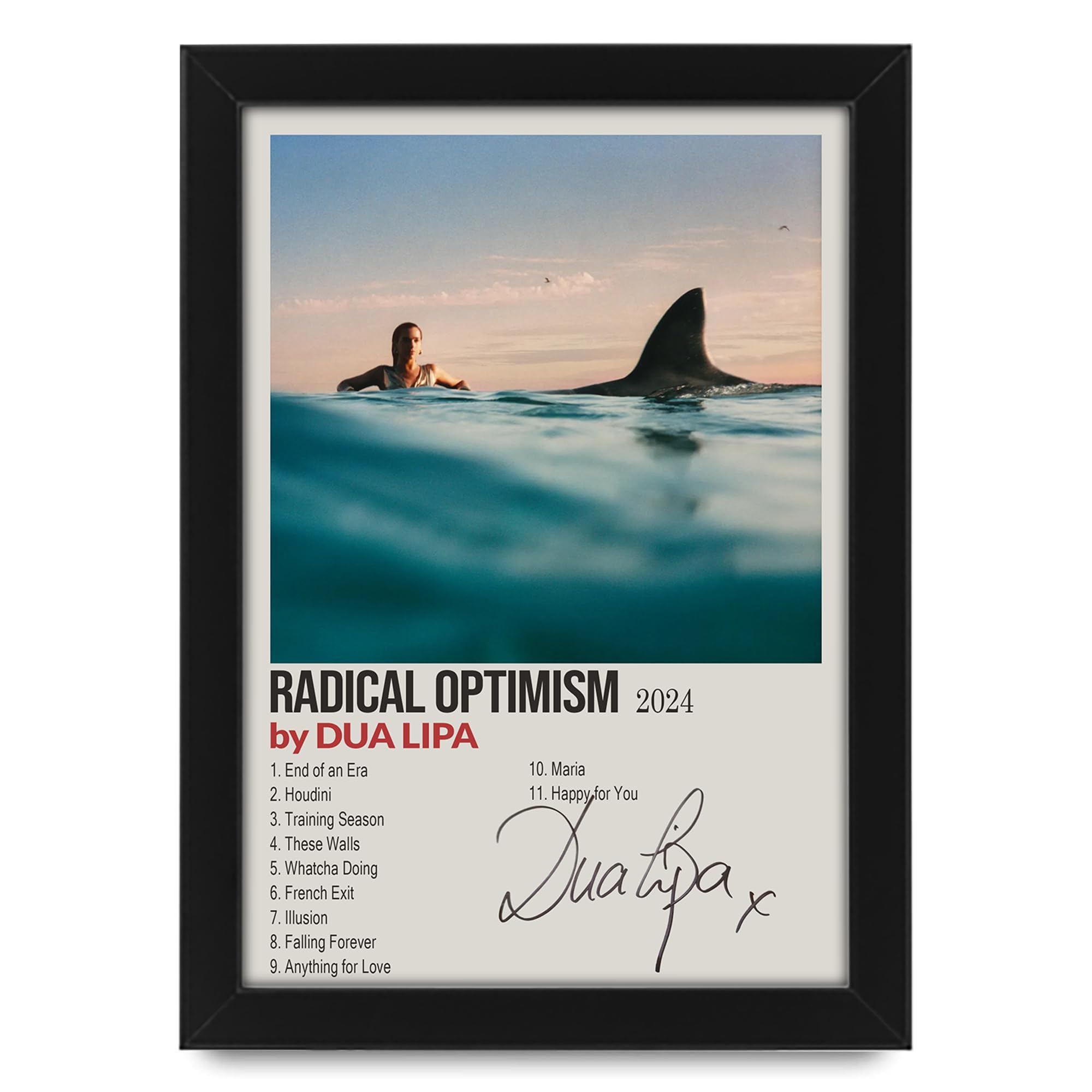 DUA LIPA サイン入り アートカード radical optimism デュアリパ 