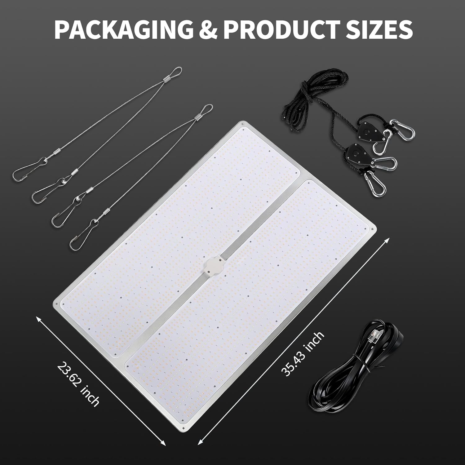600W Dimmable Full Spectrum LED Grow Light for Indoor Plants – Sunlike Quantum Board Lamp, Red & IR, Ideal for Hydroponics, Greenhouse, Grow Tent – 120V US Plug – Dimmable Full-Spectrum