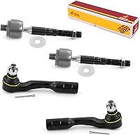 Vista 149 de Metrix Premium Chassis Parts - Kit de 4 piezas de extremos de barra de acoplamiento frontal exterior e interior compatible con Nissan Pathfinder