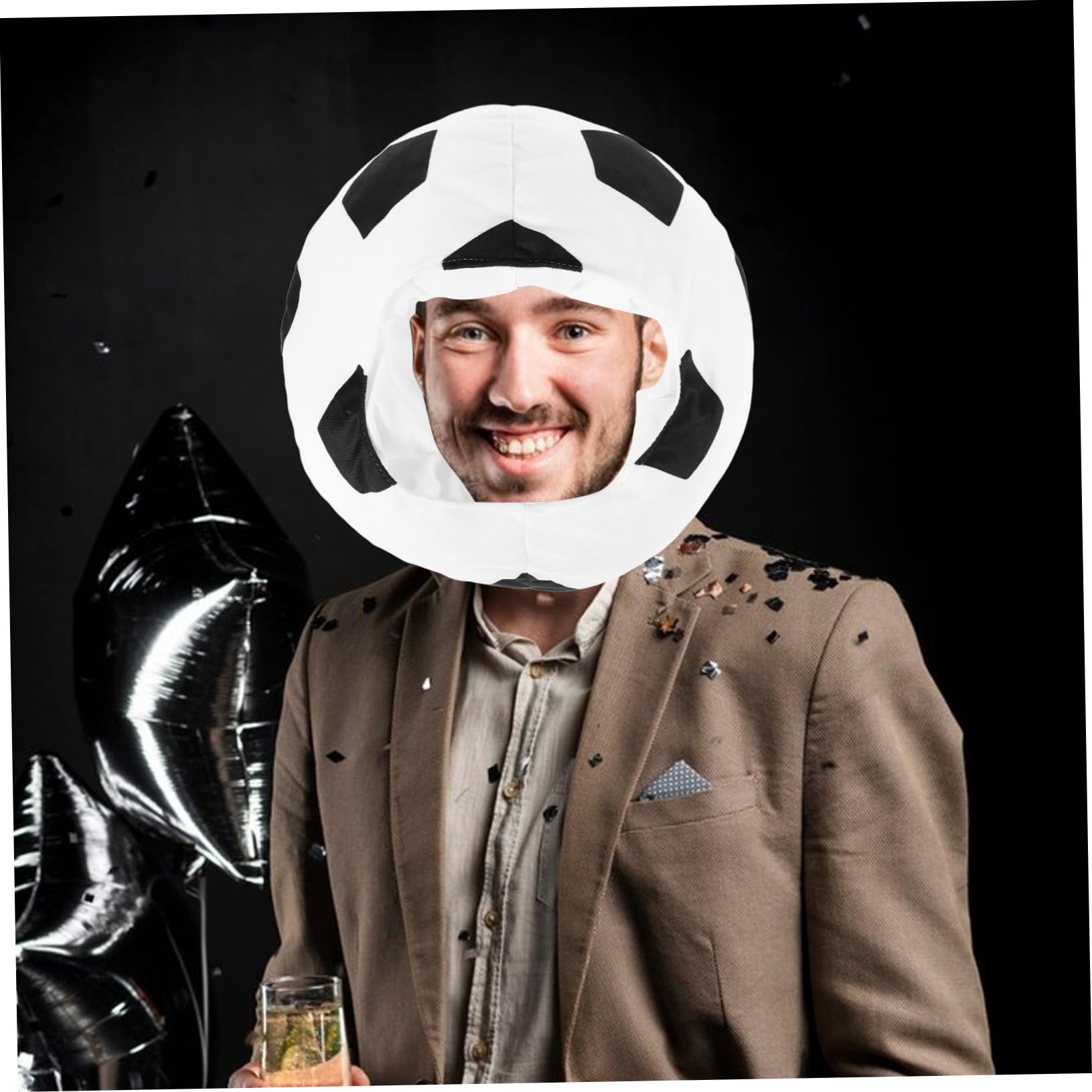 Holibanna Sombrero De Fútbol Divertido y Deportivo Para Fiestas Accesorio De Cabeza Para Animar Eventos Deportivos Protección y Cómoda Para Aficionados Al Fútbol