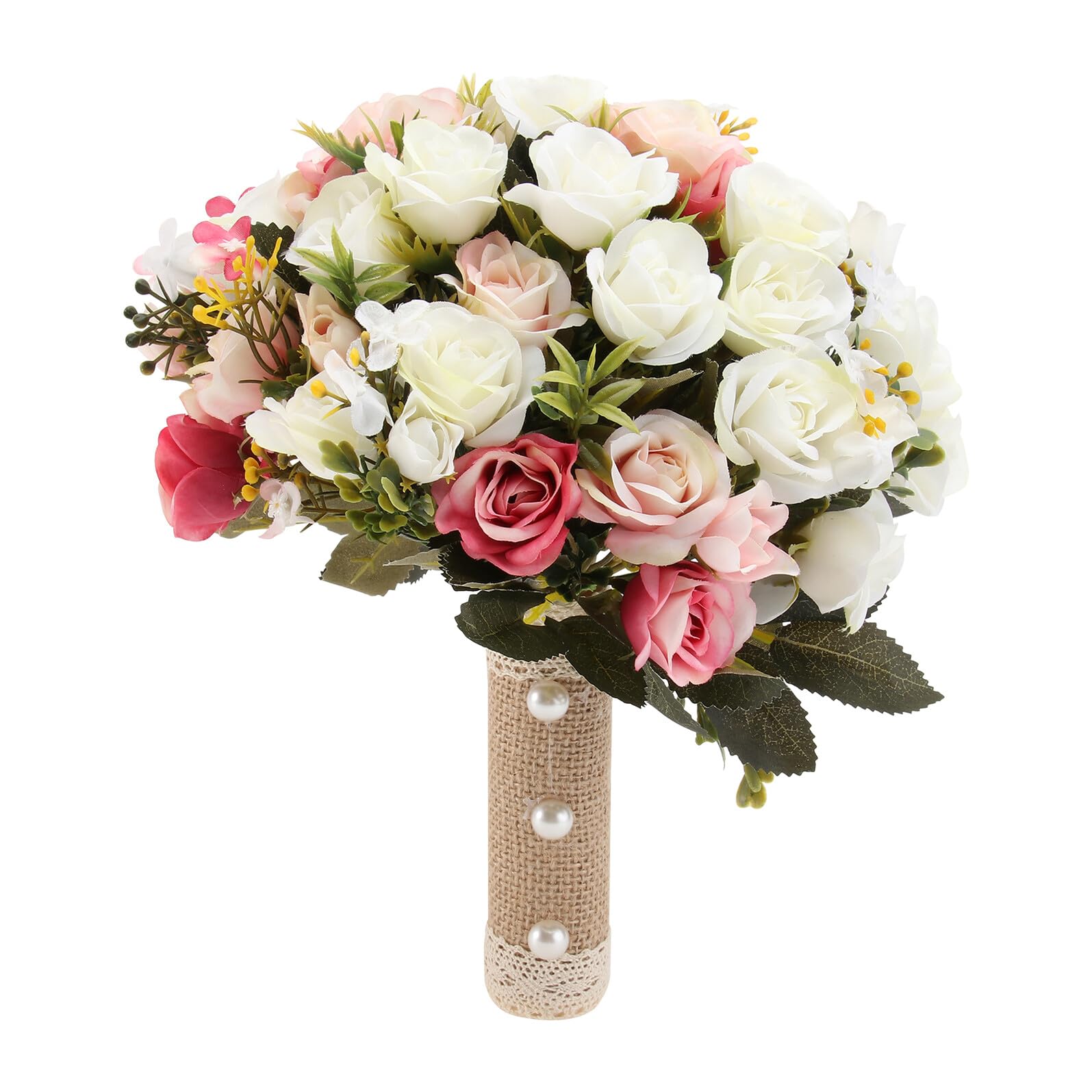Fleurs fanées ? Bouquet de fleurs artificielles blanches réalistes Uonlytech sans eau