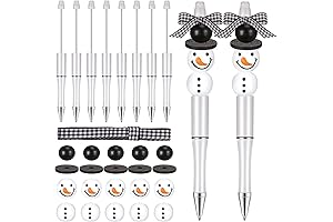 Christmas Beaded Pens Bulk Winter Bead Pens