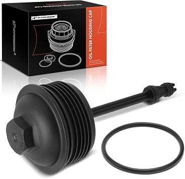 A-Premium Oil Filter Housing Cap Assembly Compatible with Volkswagen Passat 2012-2015 & Audi Q3 Quattro 2015-2017, 2.0L, Oil Filter Housing Cover, Replace# 03L115433