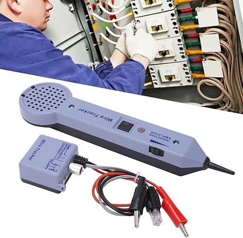 Miniatura 4 de Kit de tono y sonda, kit de probador de rastreo de cables de red, amplificador de inducción ajustable de audio, detector de tóner de cable, probador