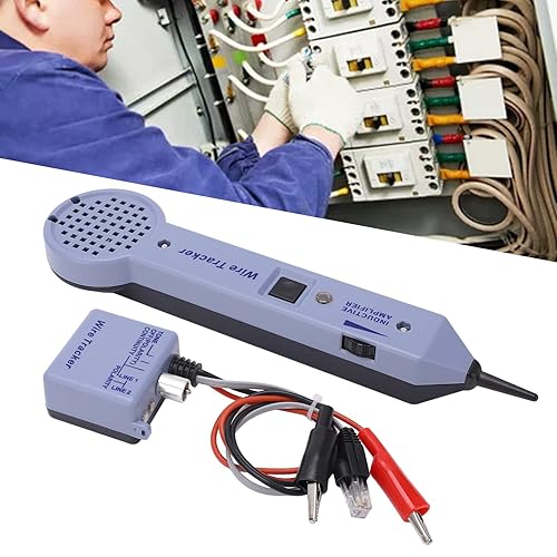 Miniatura 4 de Jeanoko Kit de probador de rastreo de cables de red, amplificador de inducción ajustable de audio, detector de tóner de cable, generador de tonos y