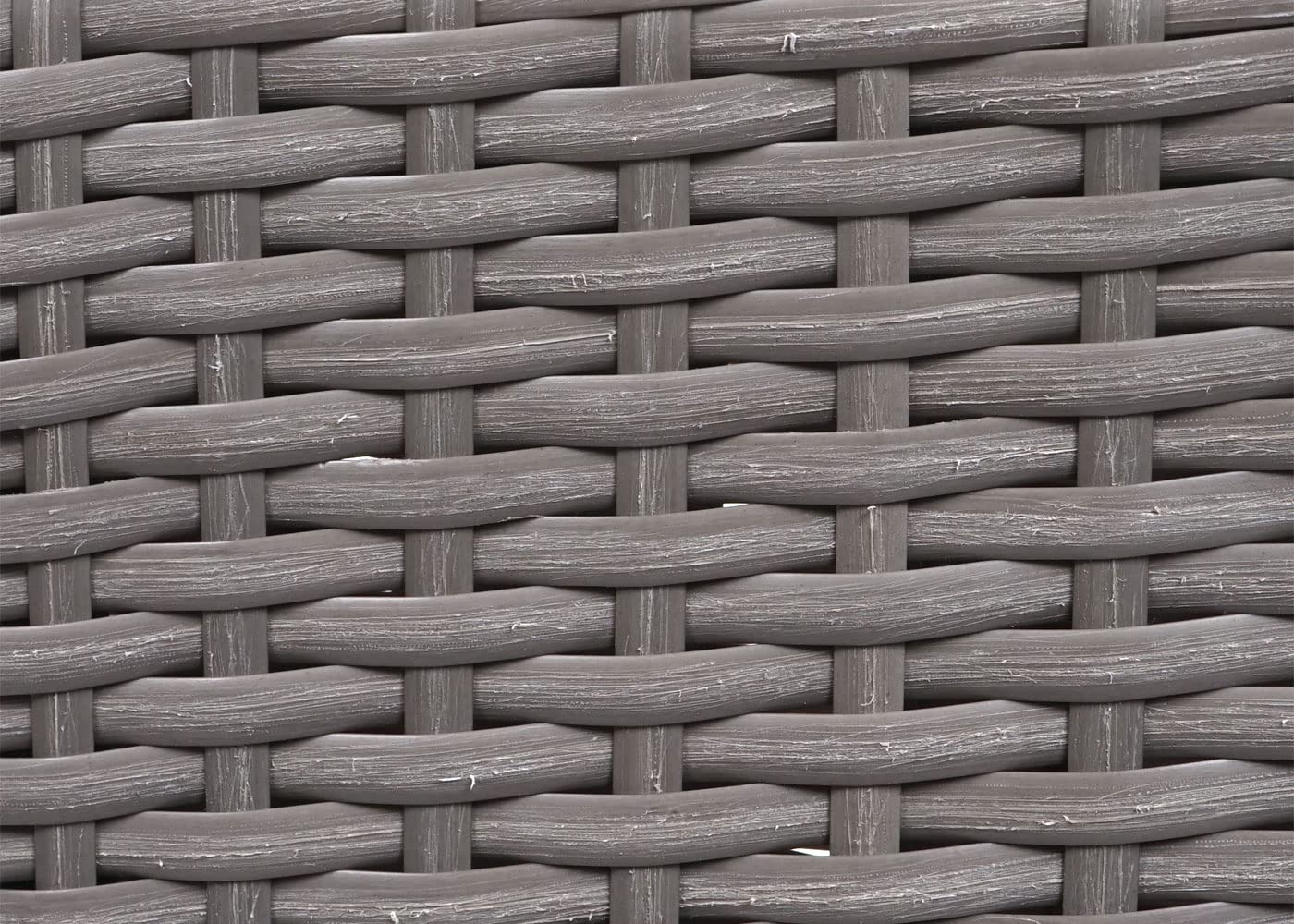 Mendler 2er-Set Poly-Rattan Stuhl HWC-G19, Balkonstuhl Gartenstuhl, stapelbar - grau, Kissen Creme