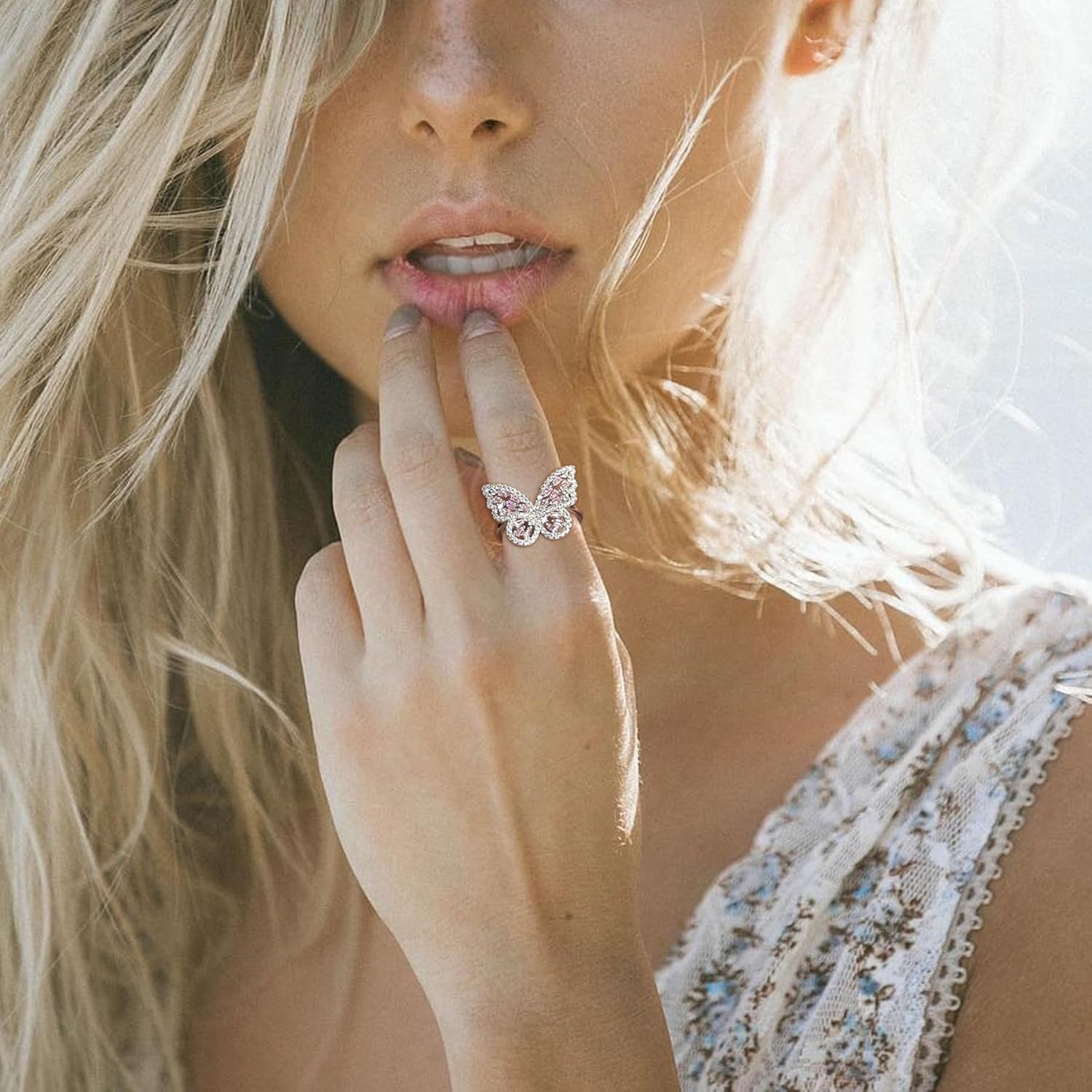 STARCHENIE Butterfly Ring for Women 925 Sterling Silver Birthstone Rings Size 5-10 - Image 3