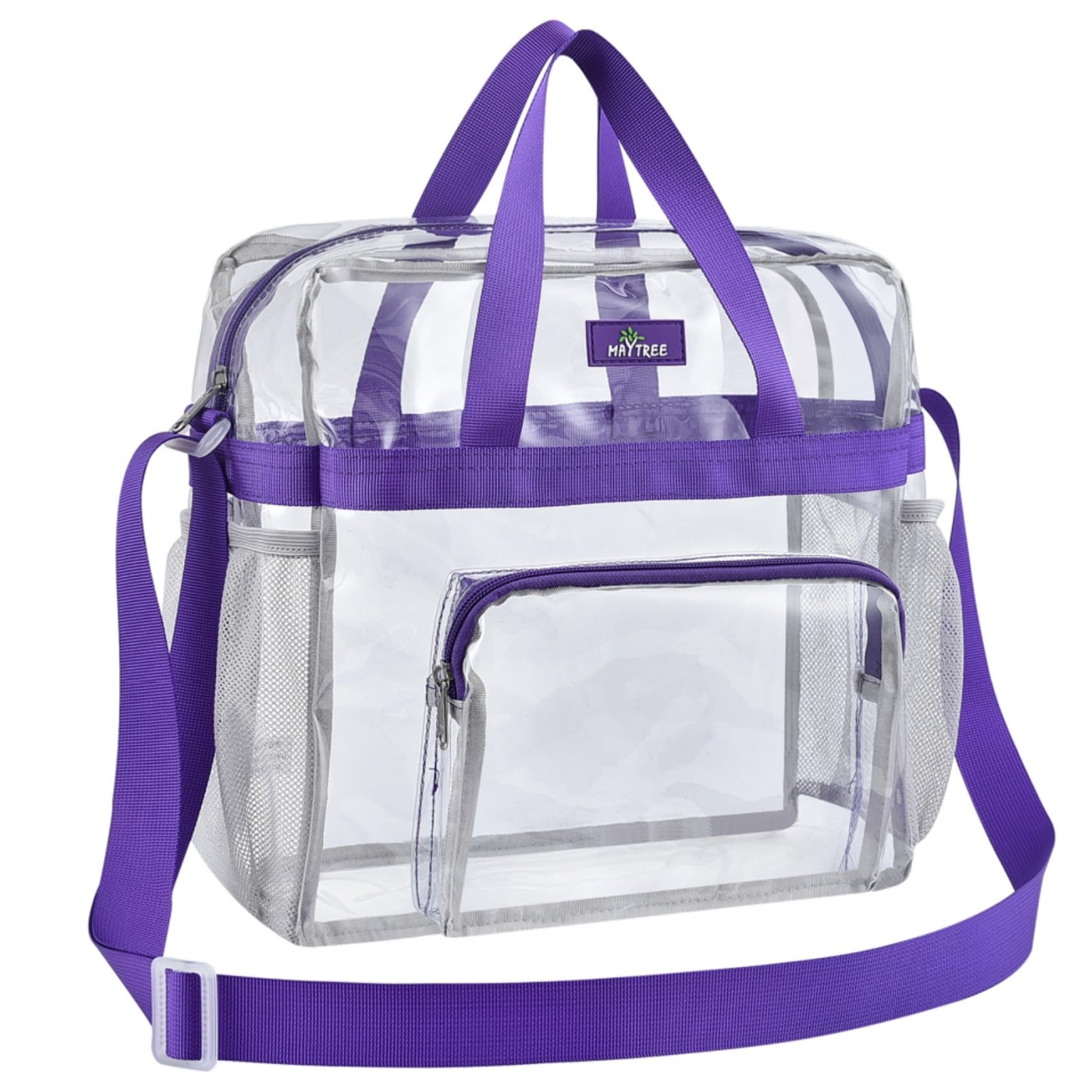 Bagenius Clear Tote Bag Stadium Approved, Game Day Satchel Bag with ‌Non-detachable Reinforced Strap for Concert, Work, Sport — view 15