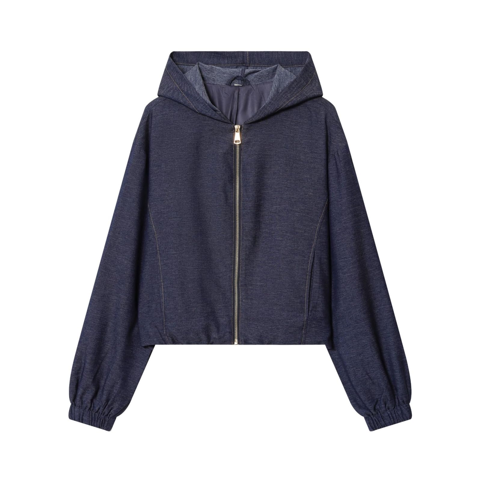 GFZMF - Completo da donna, 2 pezzi, giacca con cappuccio e pantaloni corti