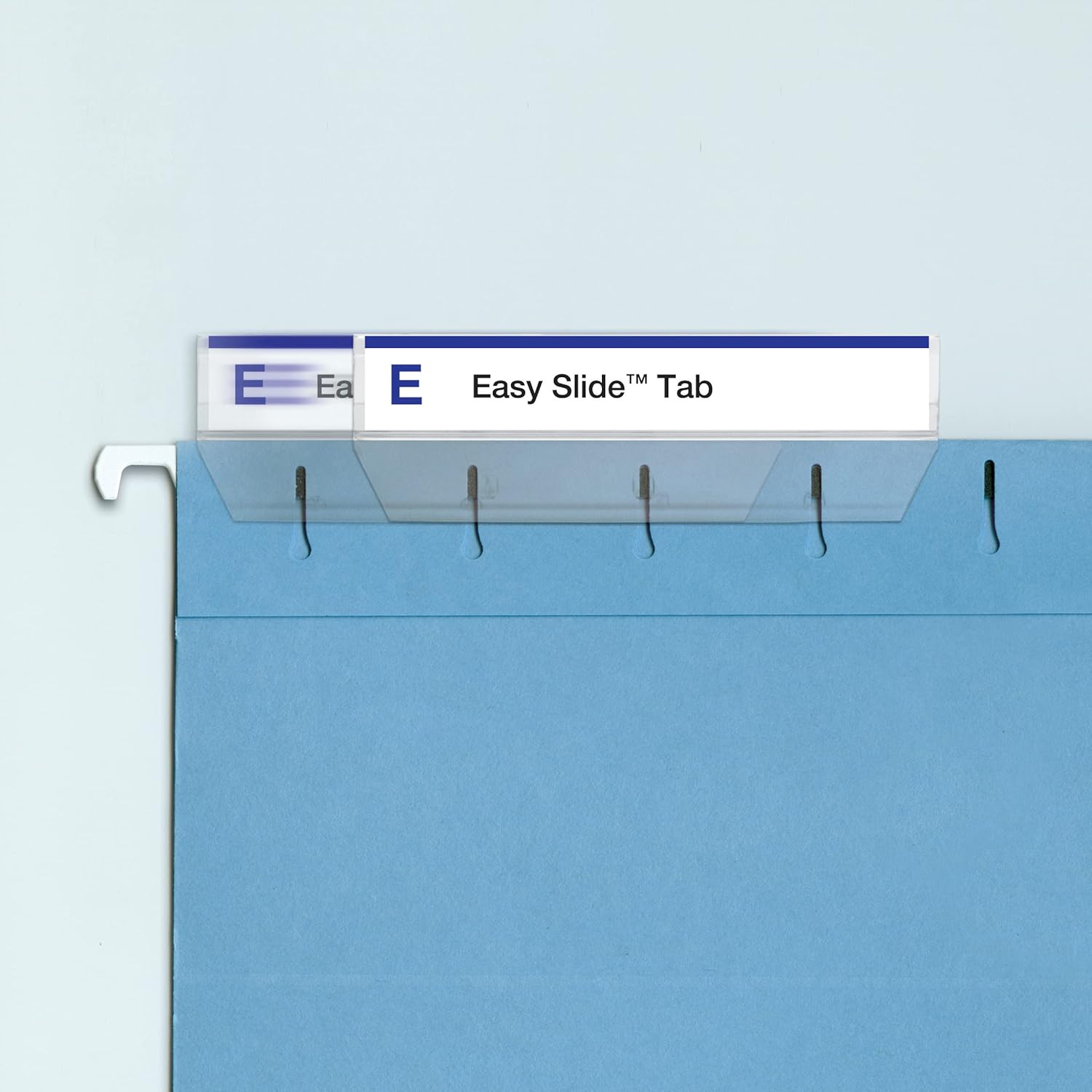 Smead Easy Slide Tab, 1/3-Cut, Clear, 18 Per Pack (64626), (Pack of 10, 180 Count Total)