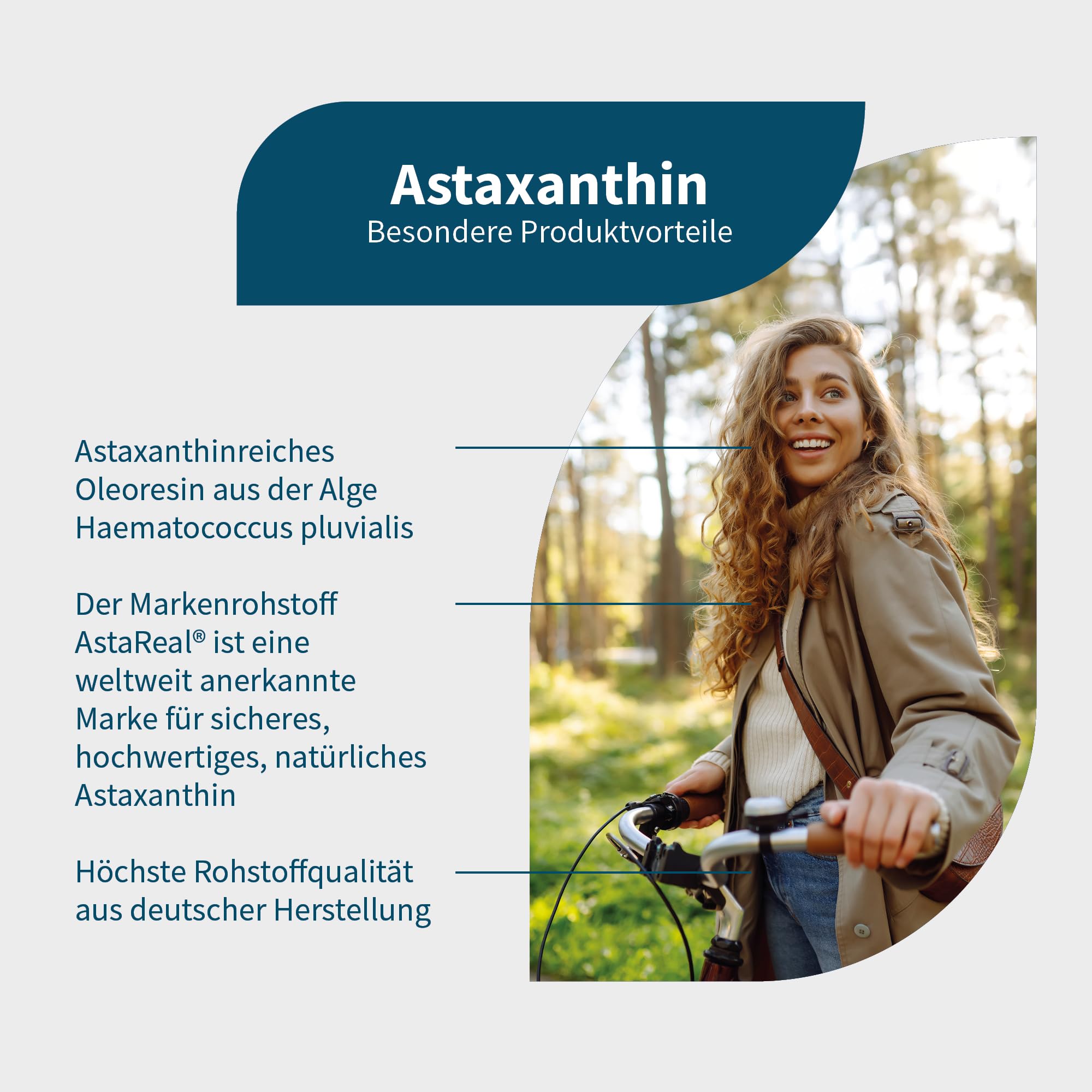 NatuGena Astaxanthin, AstaReal mit MCT-Öl, 4 mg veganes Astaxanthin, Haematococcus Pluvialis, 60 Kapseln (2 Monats Packung)