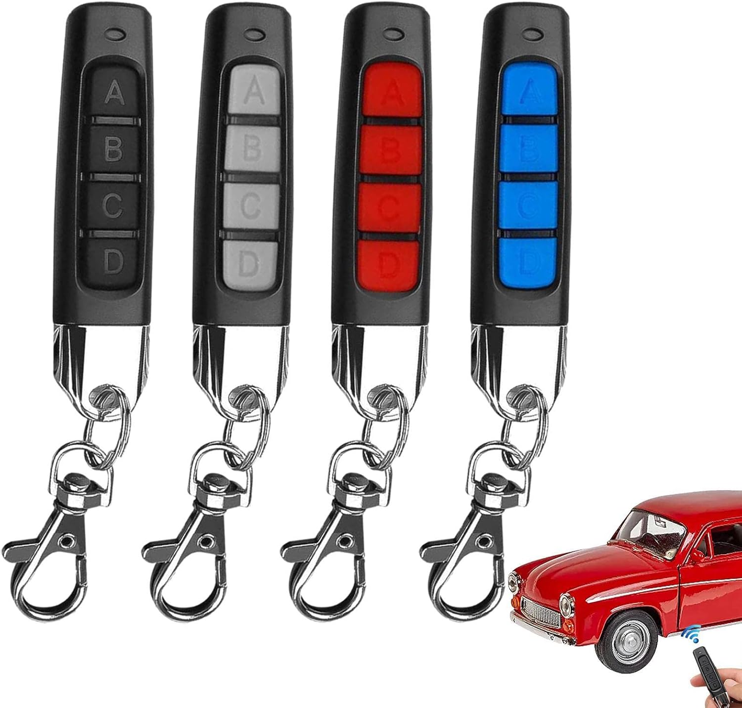 Key Duplicator,433MHZ Car Remote Control Duplicator Gate Wireless Duplicator, 4in1 Remote