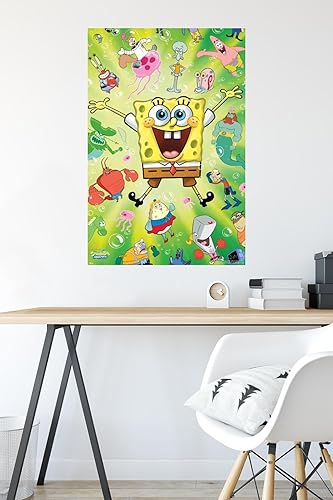 Miniatura 6 de Trends International Nickelodeon SpongeBob Squarepants Kamp Koral - Póster de pared Burst, 22.37 x 34.00 pulgadas, paquete de póster y montaje
