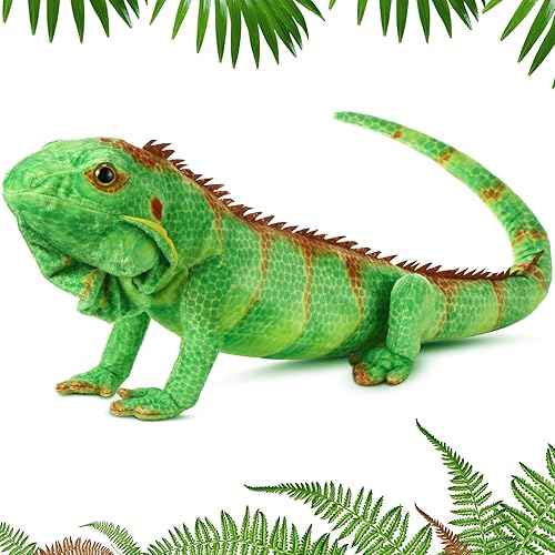 Miniatura 7 de Lizard Stuffed Animals 37.4'' Realistic Plush Toy Lizard Toy Soft Plush Reptile Gift for Boys Girls Animal Lovers Birthday Easter(Iguana)